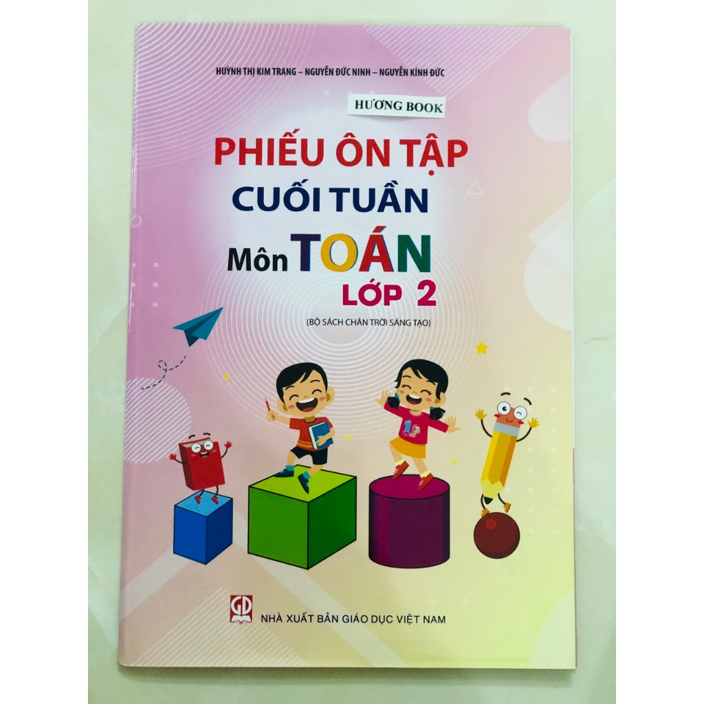 Sách - Combo 2 cuốn Phiếu ôn tập cuối tuần môn Toán +Tiếng Việt Lớp 2 - Chân Trời Sáng Tạo - GDMN