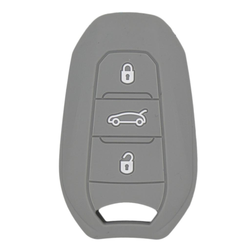 Silicone Car Key for Smart Remote Key Fob Case Shell Gray