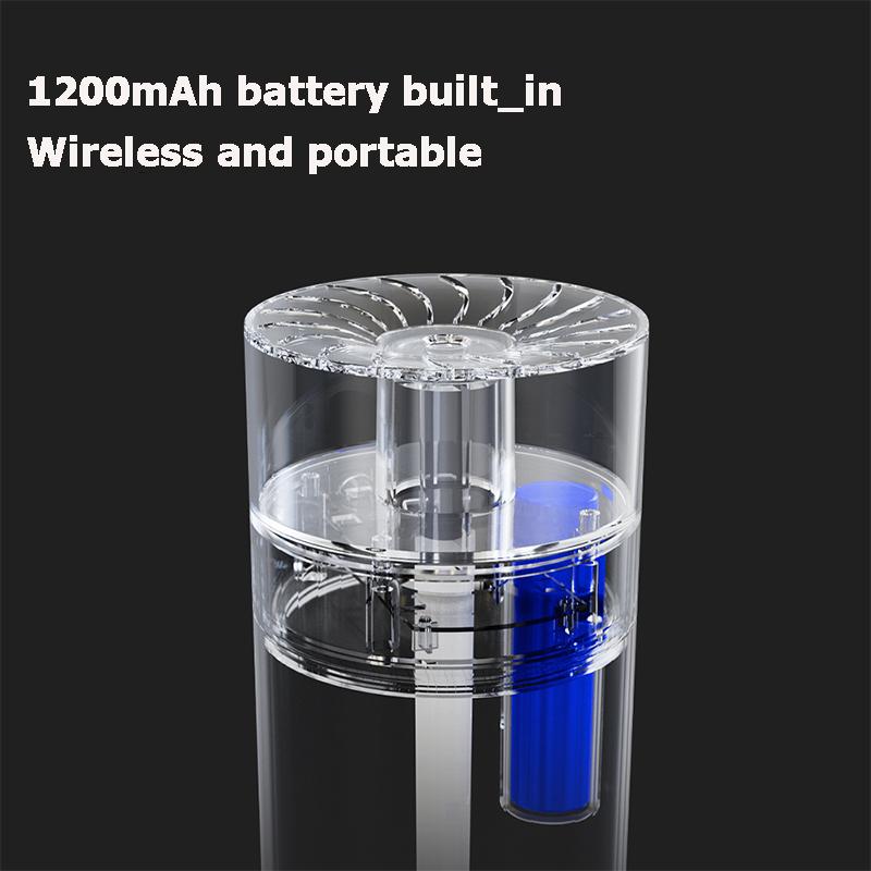 400ML Di Động Pha Lê Xông Phòng Máy Phun Sương Tạo Độ Ẩm USB Không Dây Tinh Máy Khuếch Tán Tinh Dầu Humidificador Với Bầu Không Khí Đèn Nhà
