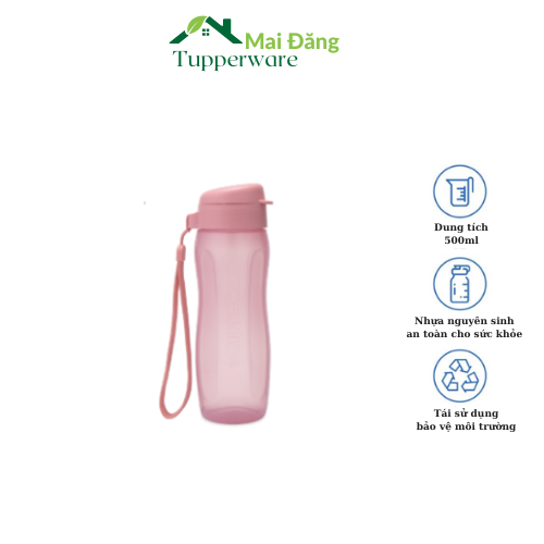 Bình nước tupperware eco bottle Gen II 500ml hàng chính hãng bảo hành trọn đời nhựa nguyên sinh an toàn cho sức khỏe
