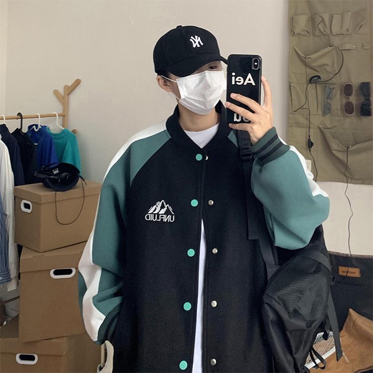 Áo Bomber Unisex UNFLUID - Áo khoác hoodie dáng varsity chất liệu nỉ 2 lớp phong cách Ulzzang Hàn Quốc – MayLinh Shop