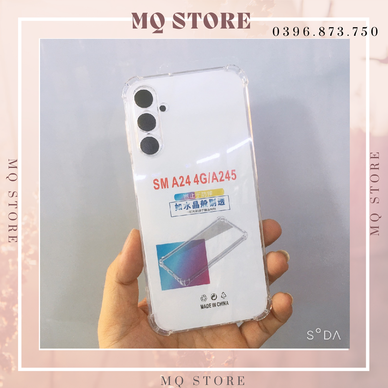 Ốp lưng cho Samsung A24 dẻo trong TPU chống sốc 4 góc, bảo vệ camera