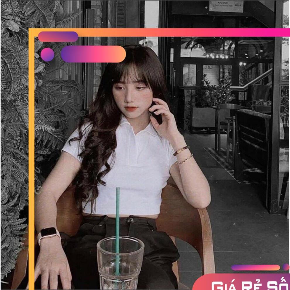 Áo Croptop POLO Nữ vải mịn