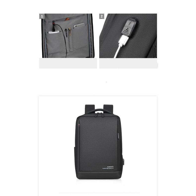 Ba lô công sở đựng laptop chống sốc Nam Black Laptop Backpack cao cấp ️ FREESHIP ️