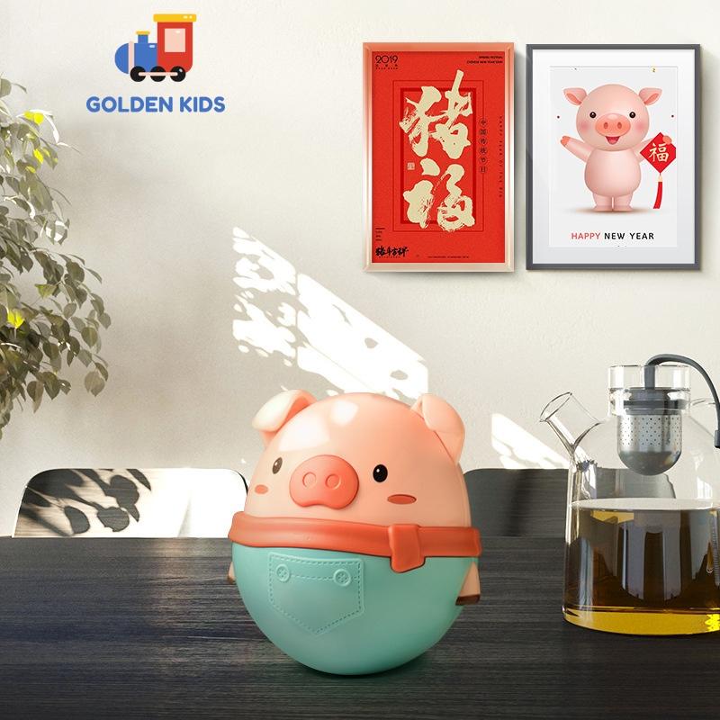 Đồ chơi lật đật hình chú heo hoạt hình dễ thương cho bé