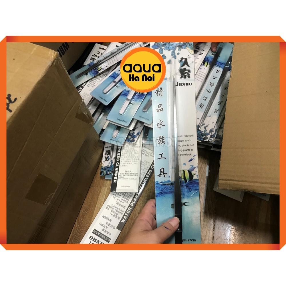 Nhíp Jusuo mũi thẳng/mũi cong trồng cây thủy sinh 27 cm - nhíp inox chống gỉ