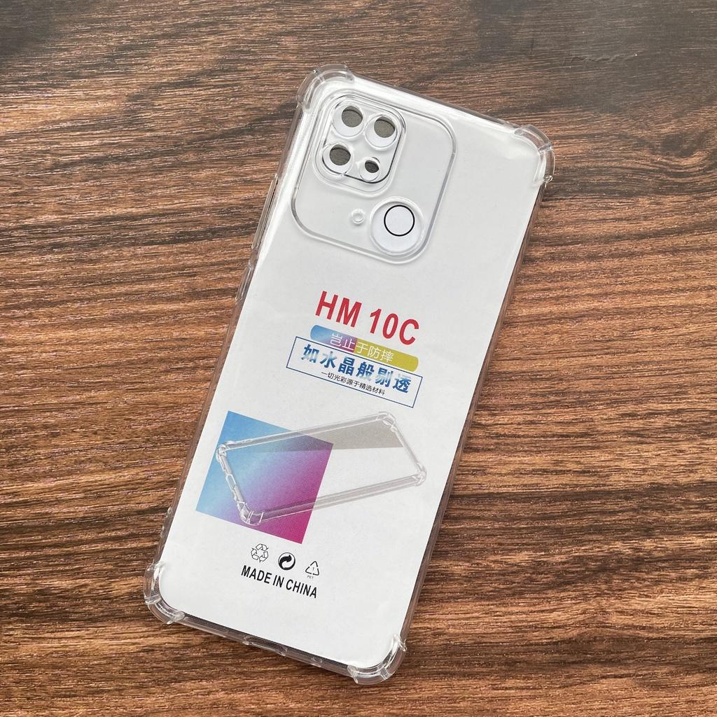 Ốp lưng silicon trong suốt chống sốc 4 cạnh cao cấp cho Xiaomi Redmi 10C