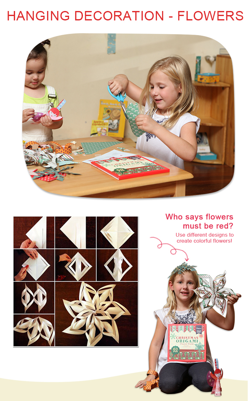 Mideer Christmas Origami - Bộ trò chơi xếp hình thủ công Mừng đón Giáng Sinh Noel cho bé từ 3 tuổi