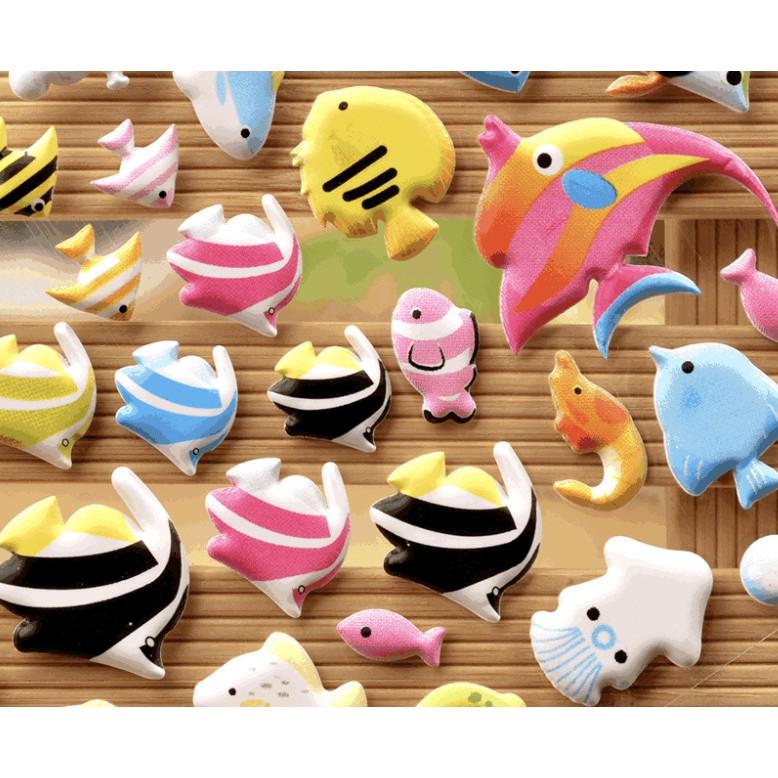 20 MẪU Đồ chơi sticker THẾ GIỚI BIỂN cho bé hình dán 3D vừa chơi vừa học phát triển trí tuệ luyện tập trí thông minh