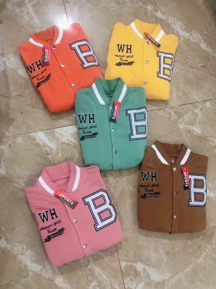 Áo Khoác Nữ Croptop Lửng Chữ B - Kiểu Bomber Hàn Quốc Nút Bấm _ RẺ Đẹp - Thời Trang Chống Nắng