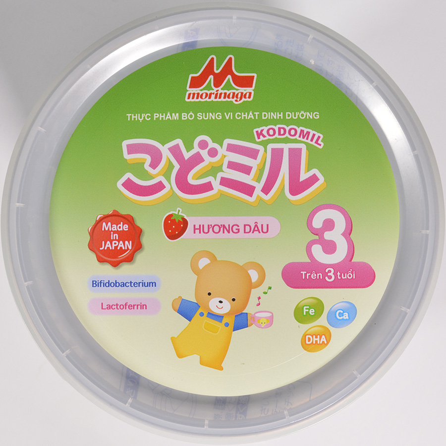 Combo 2 lon Sữa Morinaga số 3 Hương dâu (Kodomil) 850g