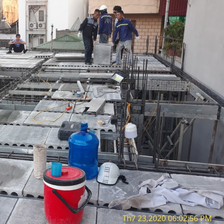 Tấm sàn bê tông lắp ghép 60