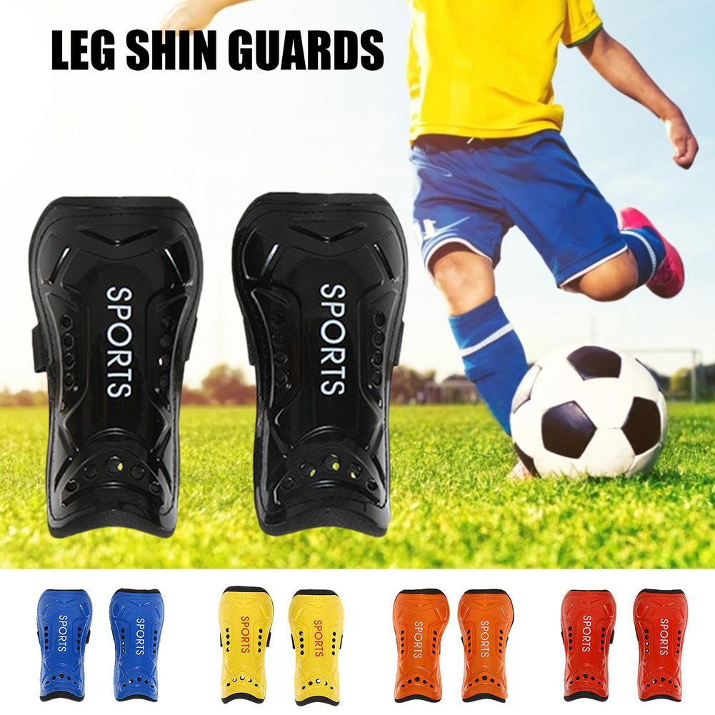1 cặp bóng đá bóng đá shin bảo vệ thanh thiếu niên cho người lớn vớ pads khiên chuyên nghiệp legging shinguards tay áo thể thao thiết bị bảo vệ Color: black