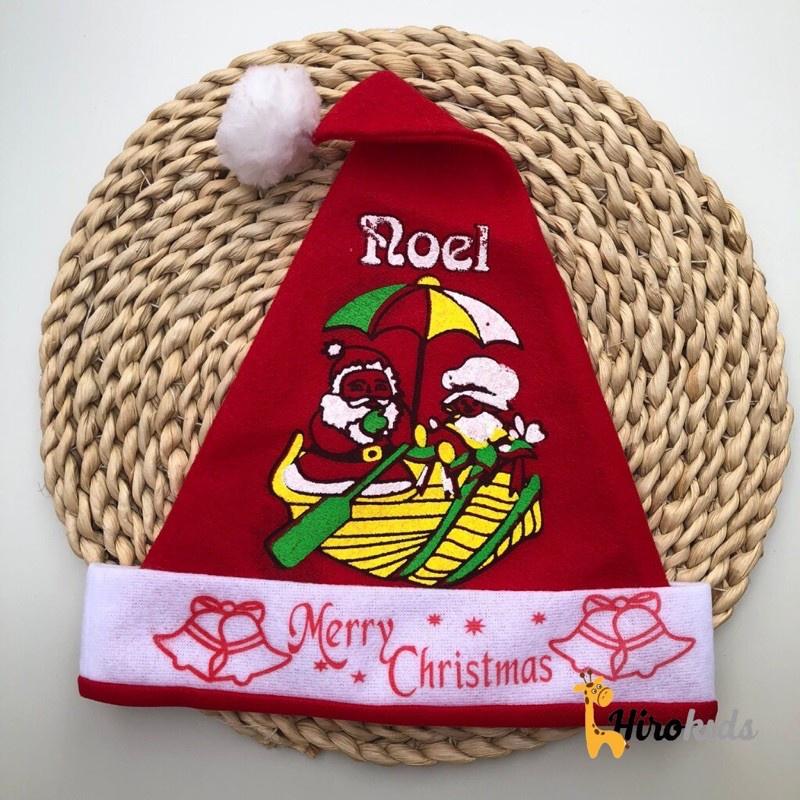 Đồ Chơi Mũ Ông Già Noel Giáng Sinh Bằng Vải Nỉ 25*30cm Cho Bé