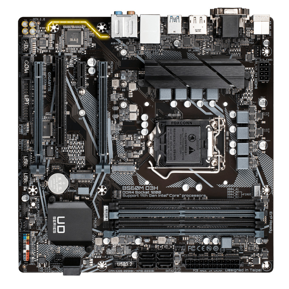 Bo mạch chủ Mainboard Gigabyte B560M D3H - Hàng Chính Hãng