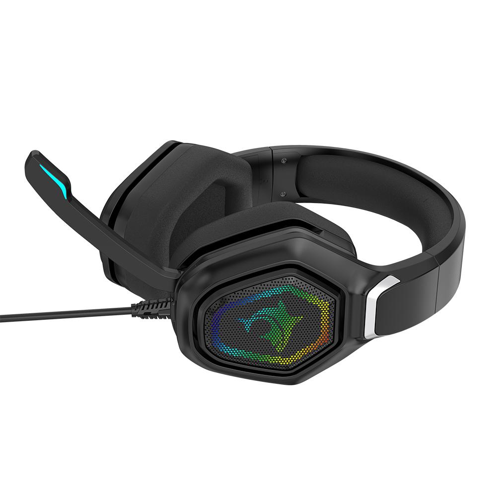 Có Dây 3.5Mm Tai Nghe Chơi Game Đèn RGB Máy Tính Máy Tính Game Thủ Trên Tai Tai Nghe Game Tai Nghe Bass Stereo Trên Đầu