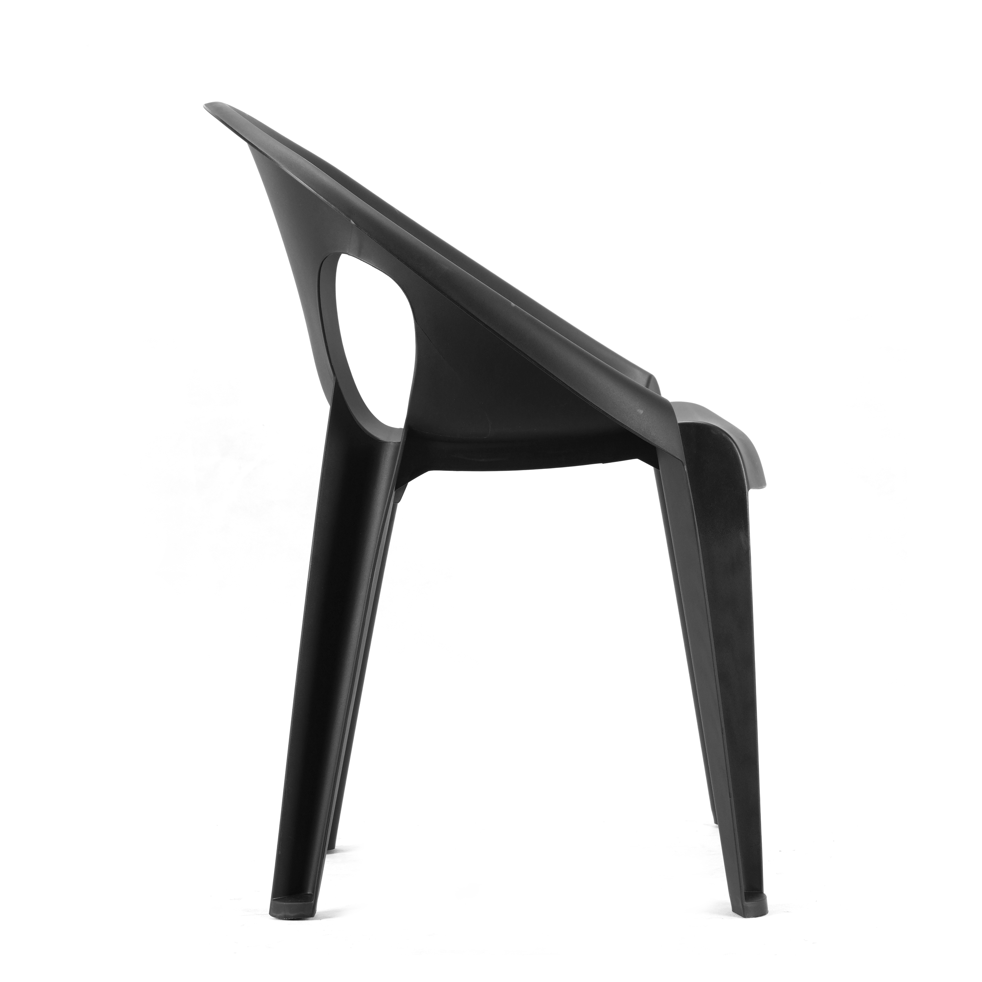 Ghế nhựa đúc liền khối, dạng ghế bành, kiểu châu âu, 3 màu . Nhập Khẩu Chính hãng cobi home