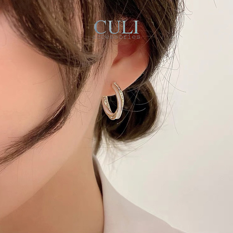 Khuyên tai, Bông tai thời trang nữ HT602 - Culi accessories