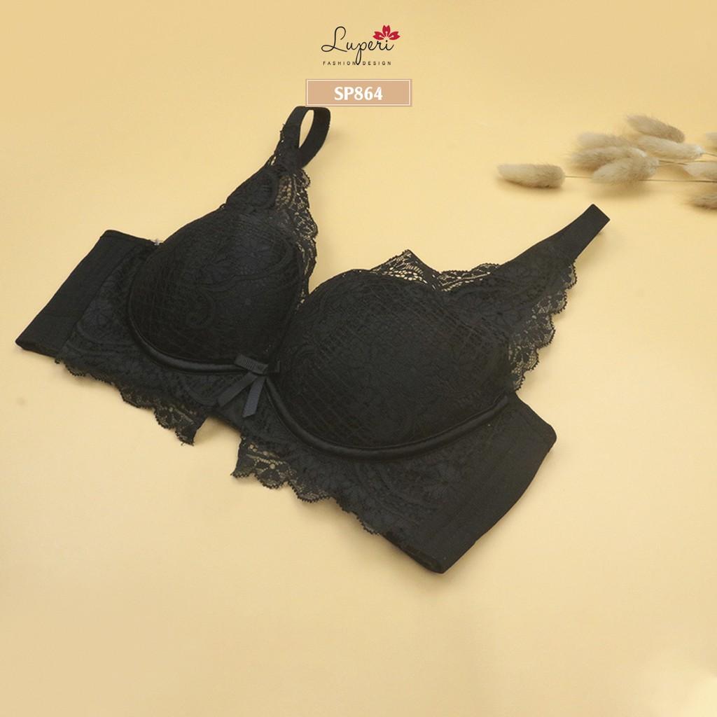 Áo Lót Nâng Ngực Nữ Không Gọng Cao Cấp LUPERI LUAL864 Siêu Nâng Quả Đắp Ren Phù Hợp Cho Nàng Ngực Nhỏ Và Vừa
