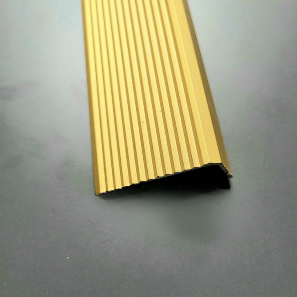 Nẹp nhôm chữ L, nẹp nhôm L45x25, nẹp chống trơn trượt bậc thang nhôm dễ thi công, hàng dày 1li
