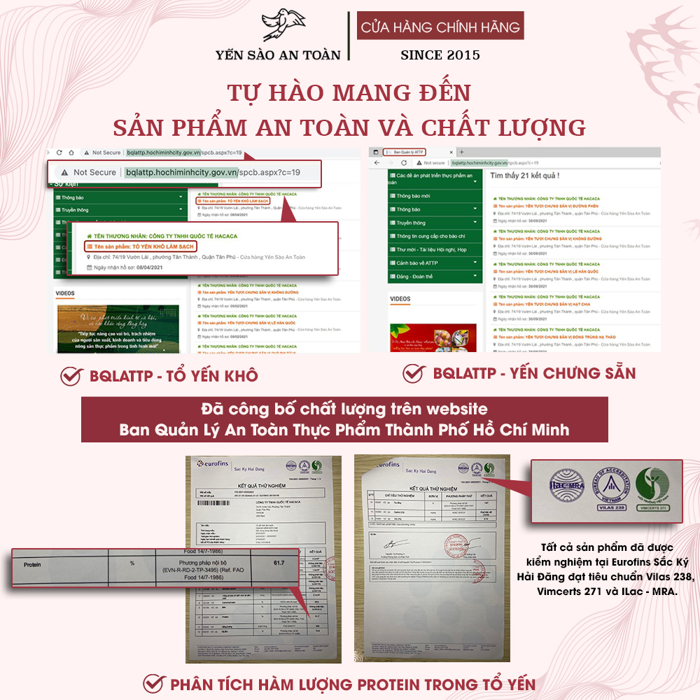 Yến chưng sẵn combo mix đến 10 vị ĐẬM ĐẶC YẾN TƯƠI từ tổ yến Nha Trang Khánh Hoà Yến Sào An Toàn