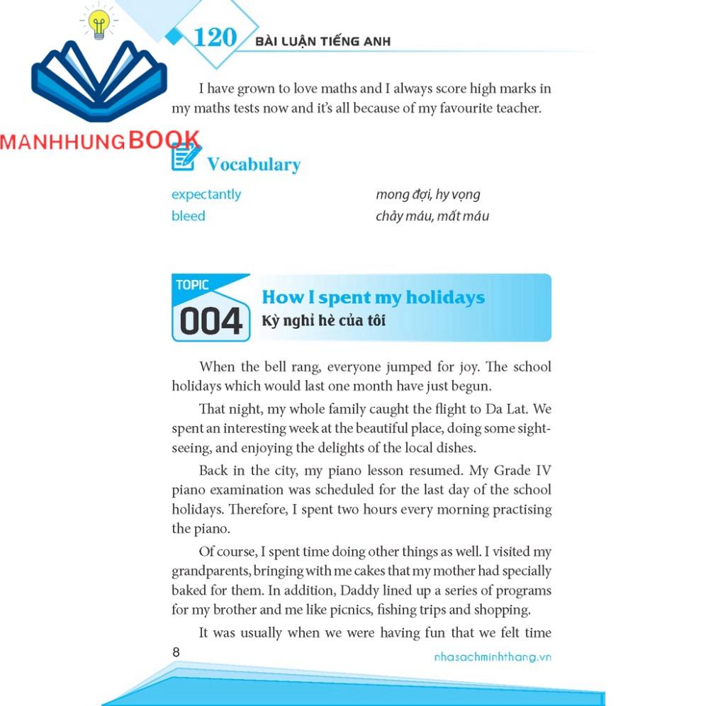 Sách - 120 bài luận tiếng Anh (bìa mềm)