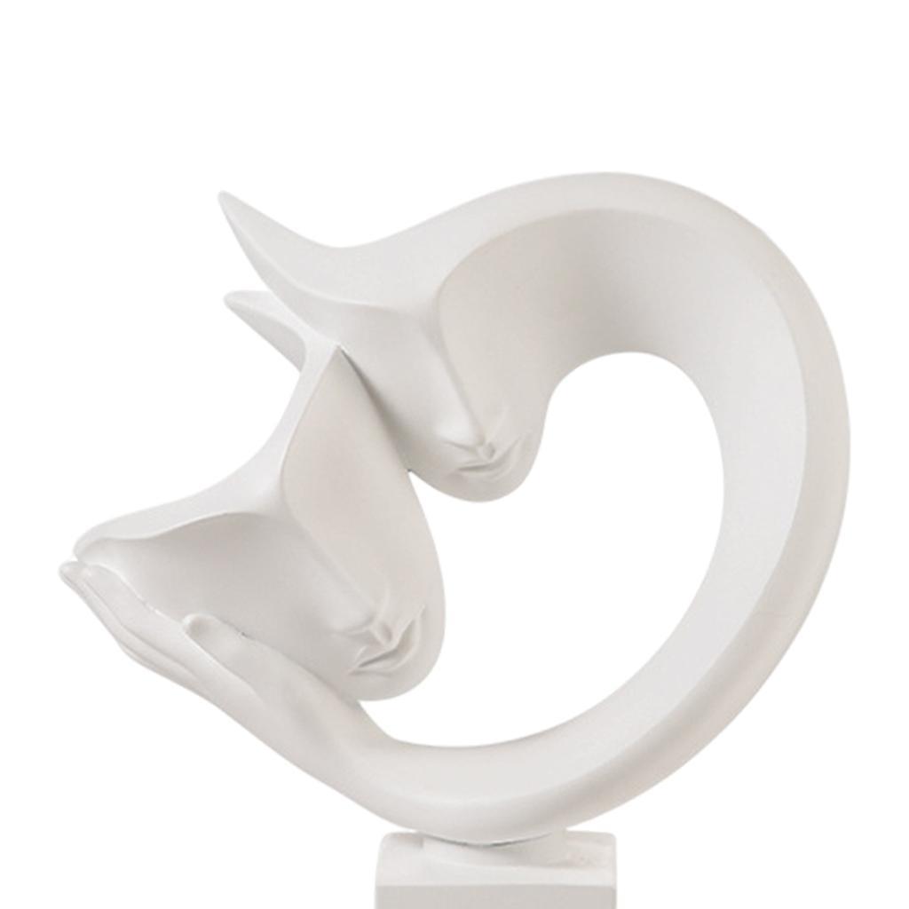 Abstract Statues Sculpture Face Character Half Body for Bookshelf Desk Decor