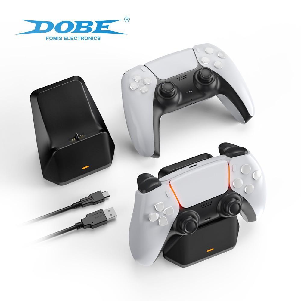 Đế Sạc 2021 Dobe Playstation 5 Kèm Dây Cáp Sạc Nhanh Cho Tay Cầm Chơi Game Ps5 Tp5-0586