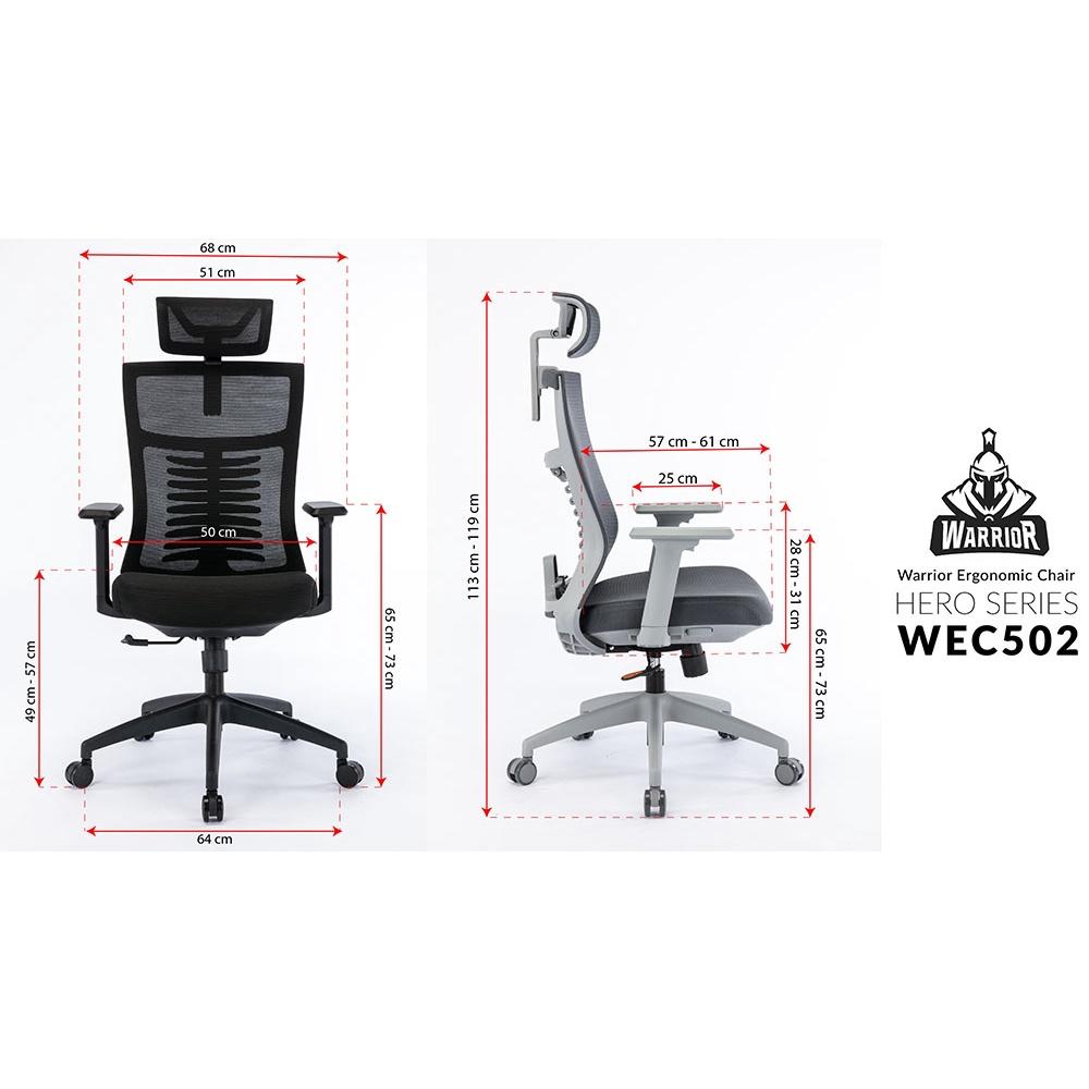 Ghế công thái học Warrior HERO Series WEC502- Hàng chính hãng