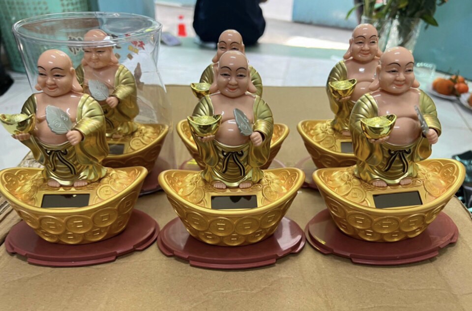 Tượng Di Lặc cao 14cm