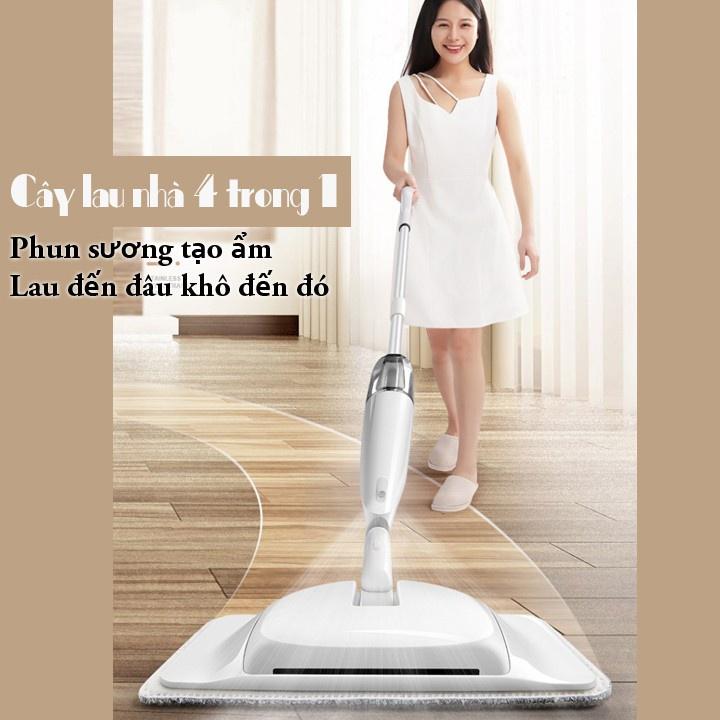 Bộ chổi lau nhà thông minh️️️GIÁ TỐT NHẤT SỐP PI️ đầu xoay 360 độ phun sương, chổi lau nhà tự động cao cấp