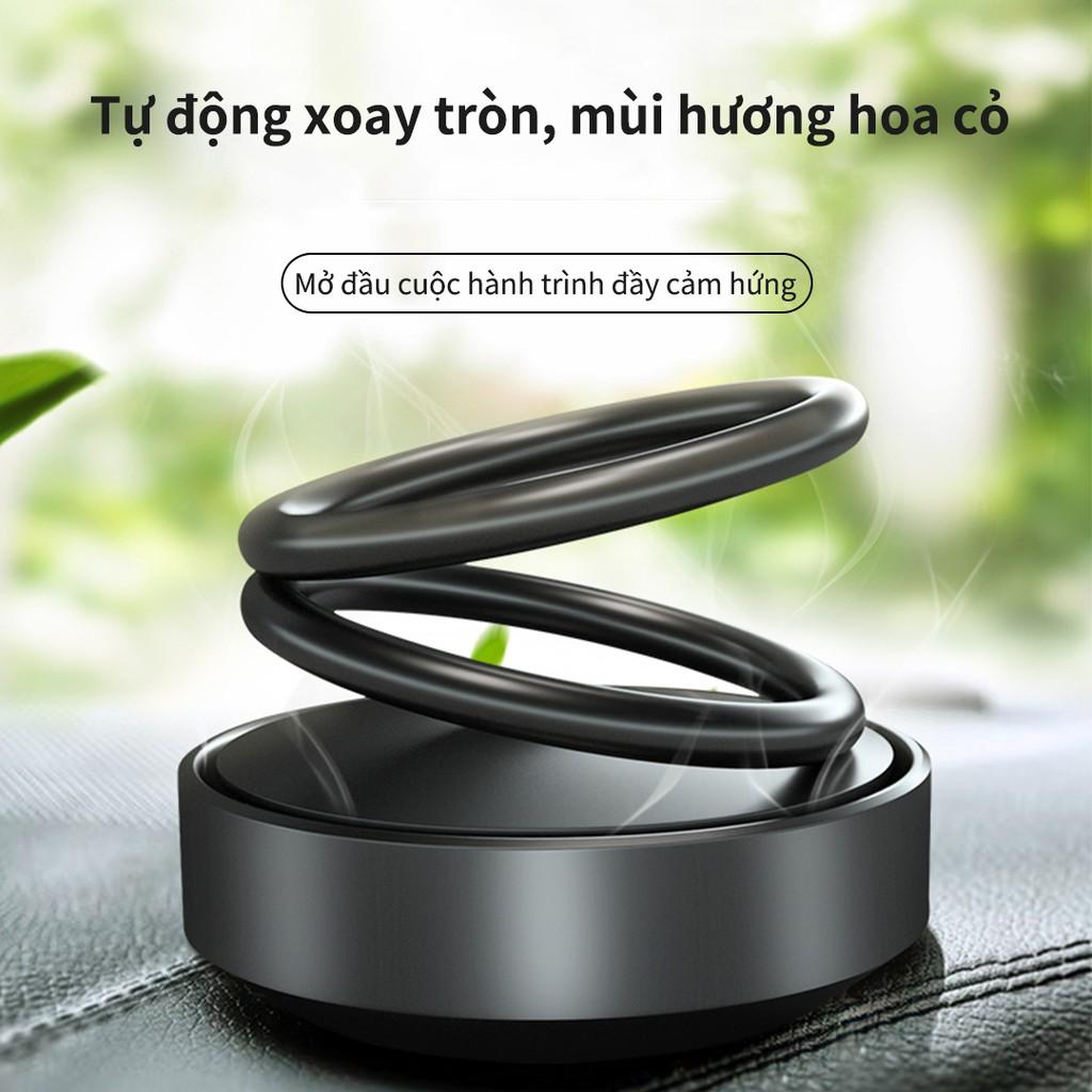 ️ FREESHIP ️ Nước hoa khử mùi ô tô với miếng hương liệu cao cấp, thiết kế vòng xoay khếch tán mùi hương tự động