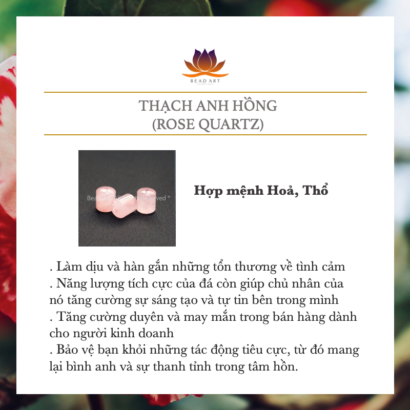 Vòng Tay Dây Ngũ Sắc Đá Aquamarine Và Thạch Anh Hồng Thiên Nhiên Và Bạc 925, Mệnh Mộc, Vòng Tay Phong Thuỷ - Bead Art