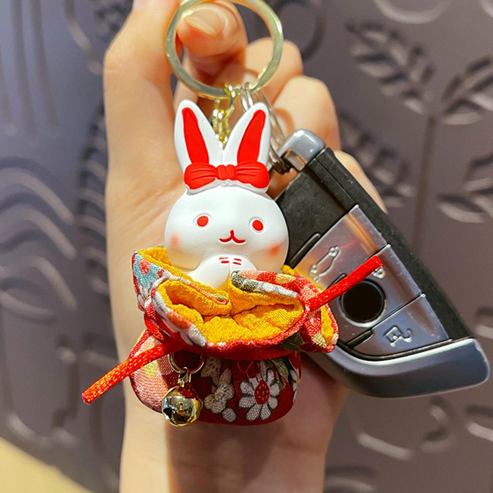 Cartoon Car Pendant Gift Chinese New Year Pendant Doll Pendant for Car Key bag Decor