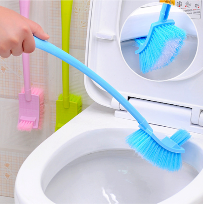 Chổi Cọ Bồn Cầu Chà Toilet  2 Đầu H101 - màu ngẫu nhiên