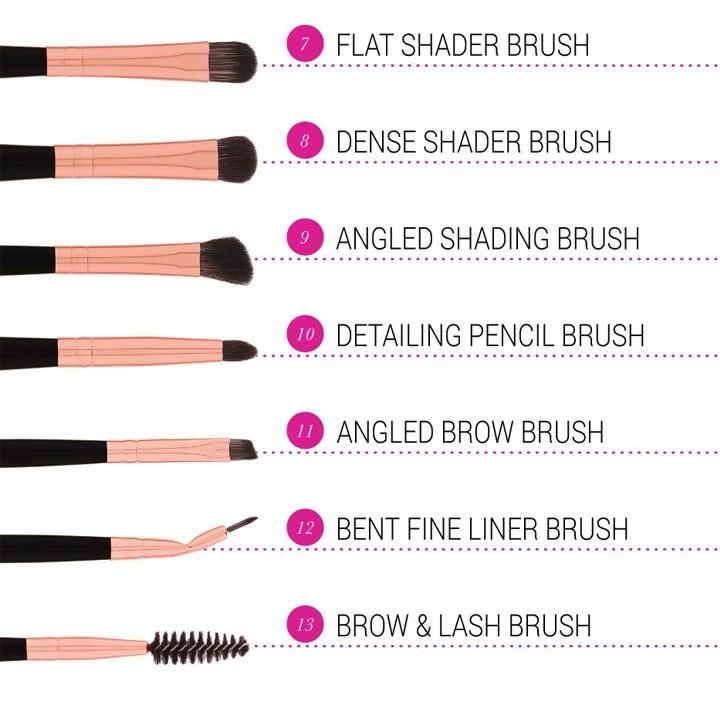 Bộ cọ trang điểm Bộ 13 cây BH Signature Rose Gold 13 Piece Brush Set
