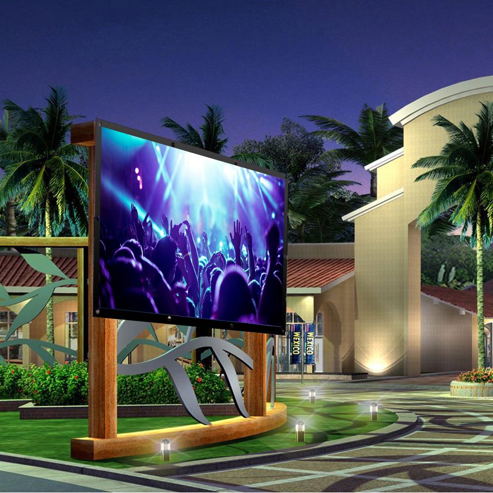 Màn hình máy chiếu ngoài trời 100 inch HD PVC 16: 9 có thể gập lại