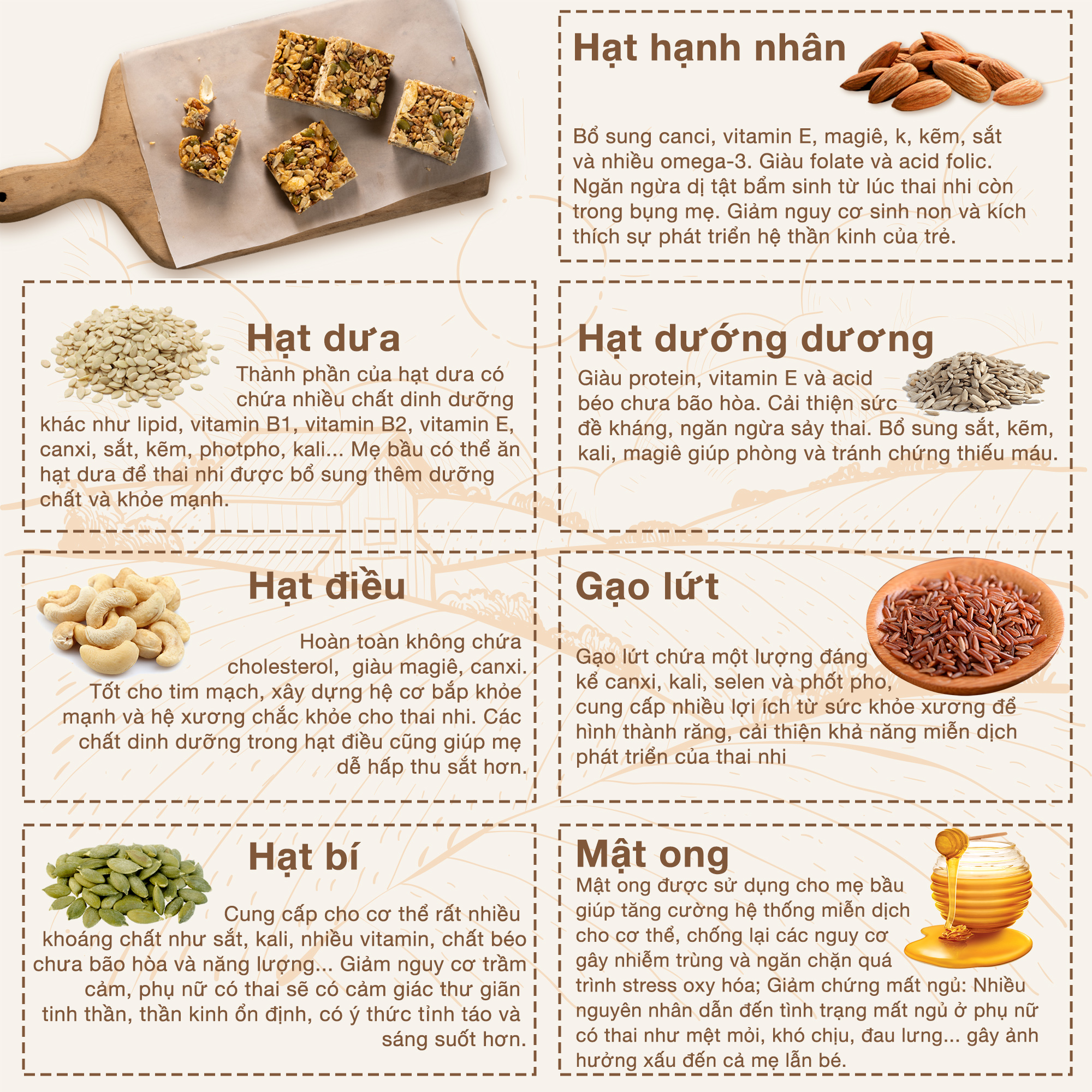 Bánh thanh hạt dinh dưỡng Baker Baking không đường, không chất bảo quản, tiện lợi hỗ trợ tập luyện, tăng cơ 100g