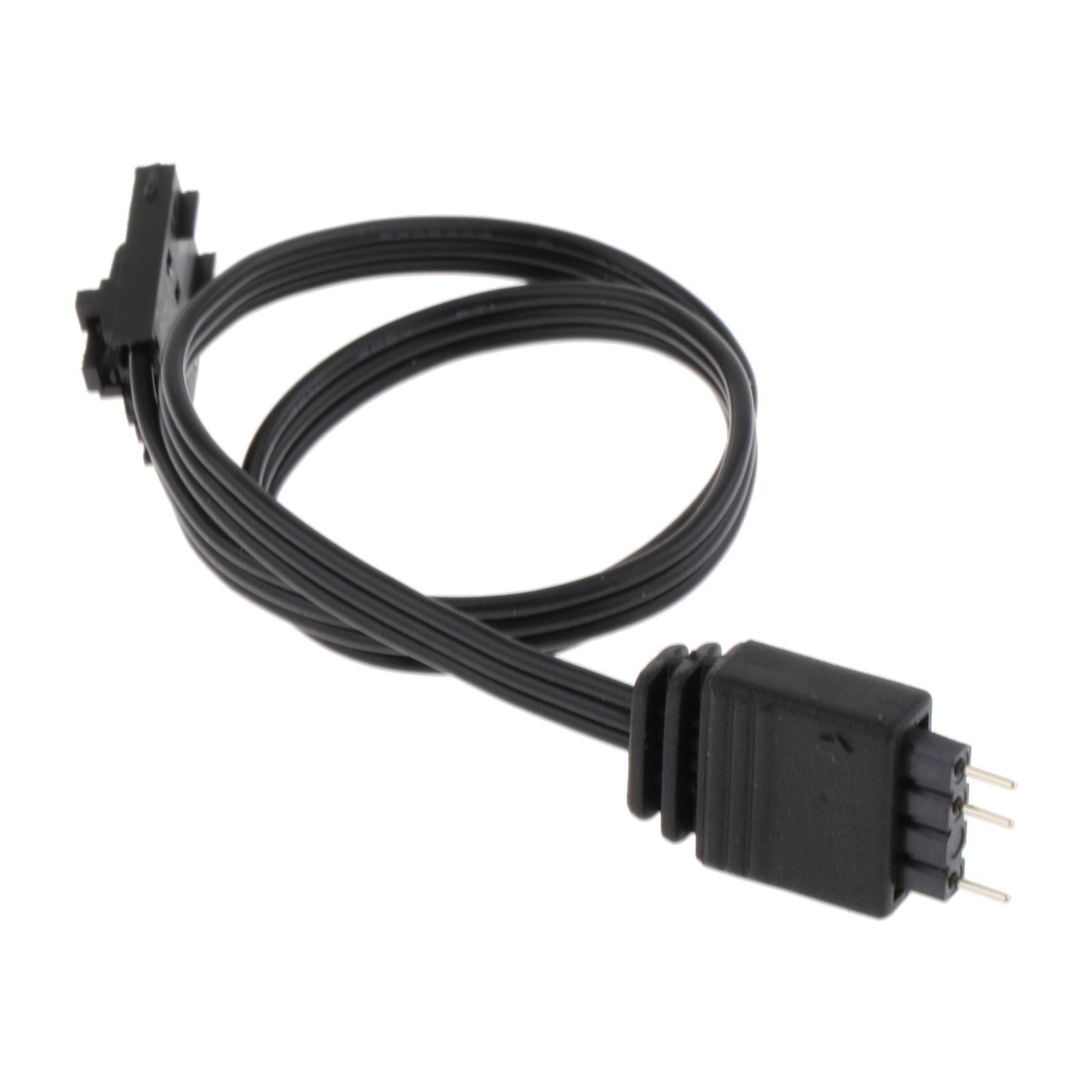 Fan Adapter Cable Black Extension Cable Connector 4 Pin RGB to ARGB 5V 3 Pin