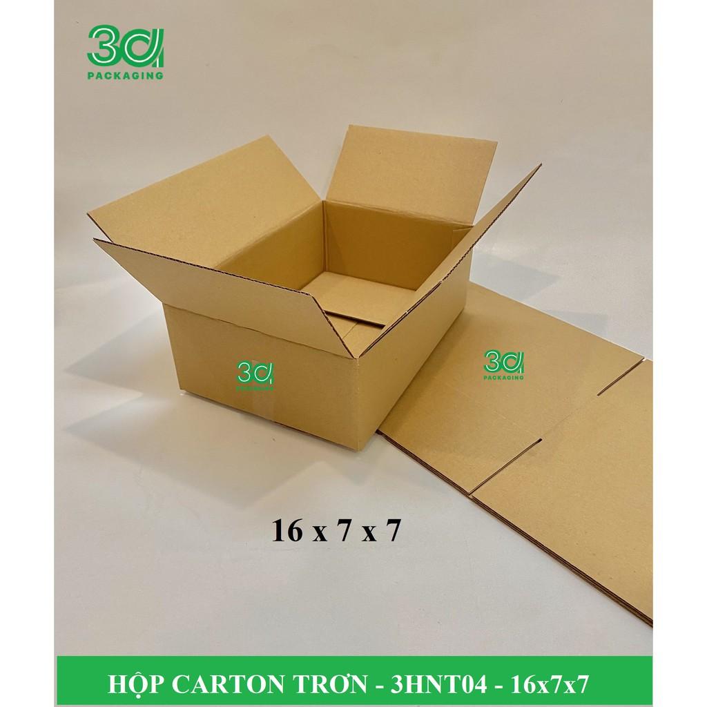 BỘ 100 HỘP CARTON TRƠN 16x7x7 - 3HNT0403