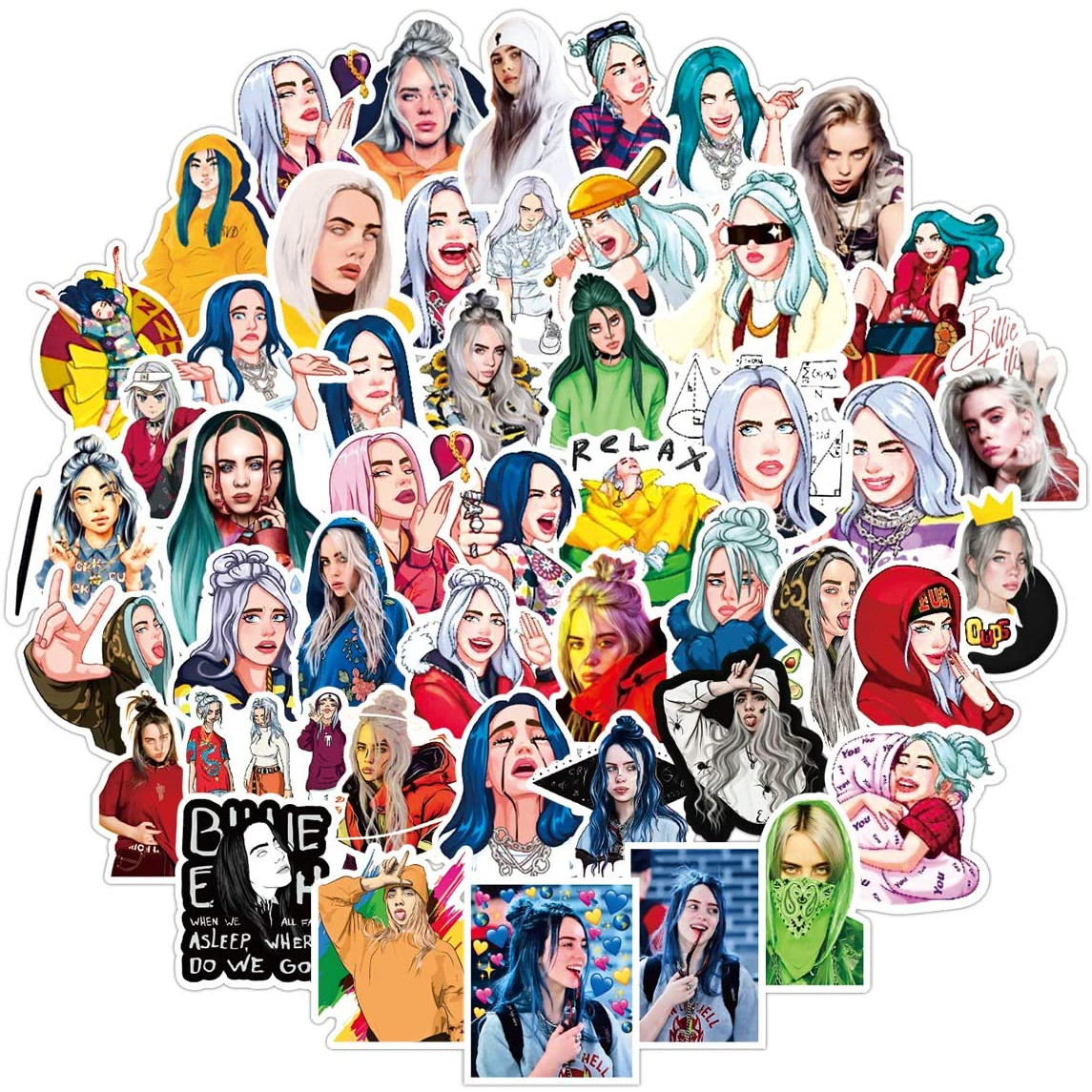 Set 30 Sticker Billie Eilish