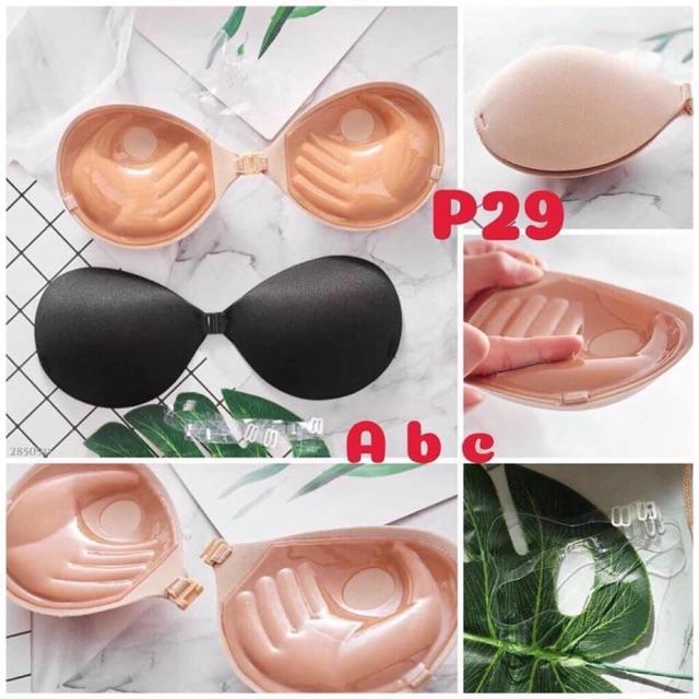 Áo dán ngực bàn tay siêu nâng mặc đầm hở lưng