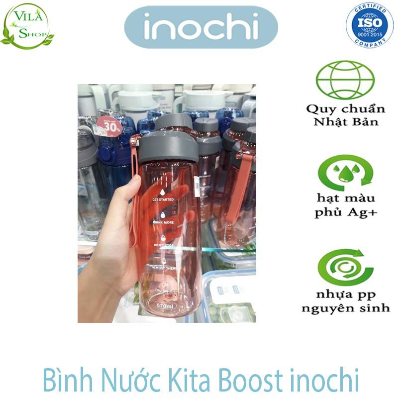 Bình Đựng Nước, Bình Nước Chịu Nhiệt Kita Boost 460ml - 670ml, Bình Nước Cao Cấp Inochi Xuất Nhât - Châu Âu - Eu