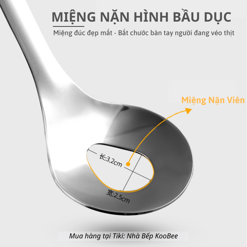 Dụng cụ làm thịt viên, chả viên, nặn mọc - Thìa làm viên thịt cao cấp KooBee (NB32)