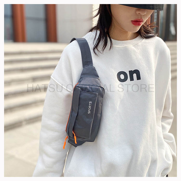 Túi đeo chéo Unisex sắc màu thời trang Hatsu SM06 Unisex Sport Mini Bag | Túi Mini đa năng vừa là túi bao tử, Túi đựng điện thoại chạy bộ, Đạp xe