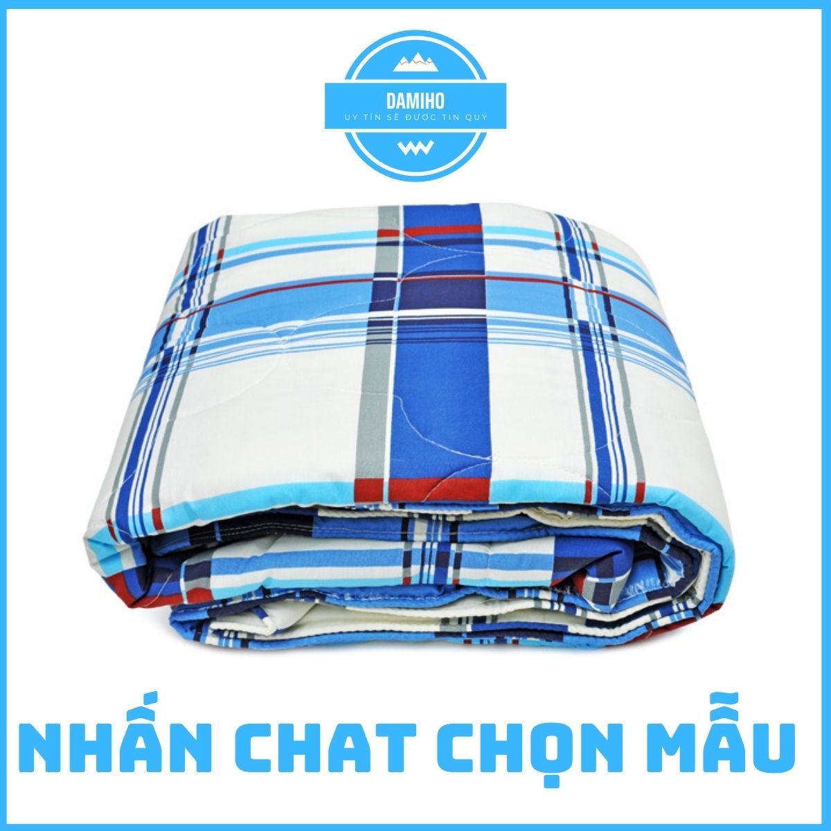 Chăn ngủ cotton chần gòn dày mát Chăn mền chăn hè cotton hàng VN cao cấp (160 x 200cm)