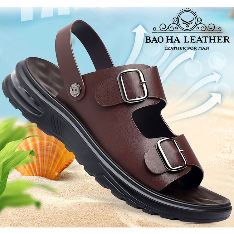 Dép nam quai ngang khóa cài BHD2308