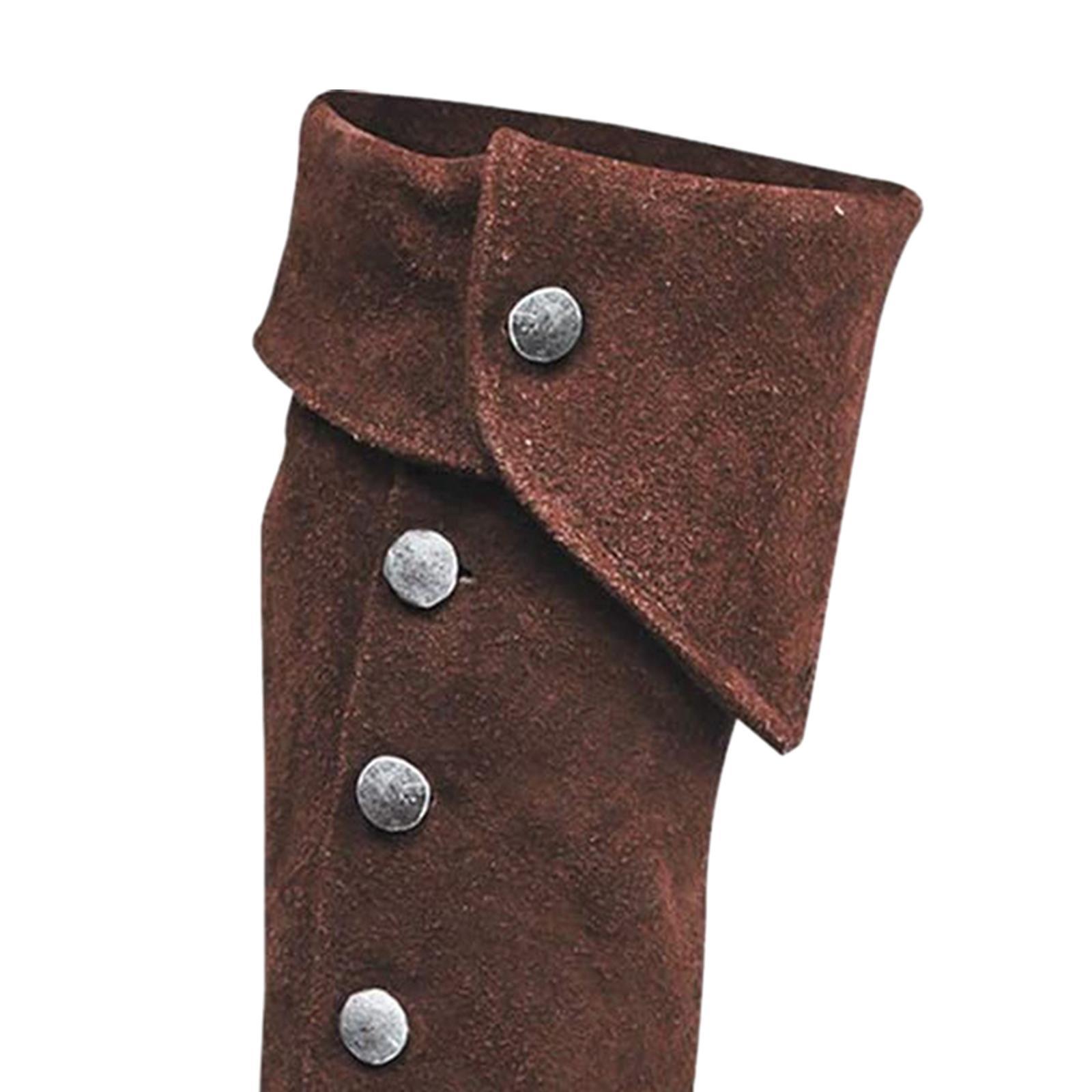 Pirate Boot Tops Shoes Cover Pirate Boot Covers Durable Cosplay Steampunk Classic Leg Guards Boot Top Covers for Themed Party