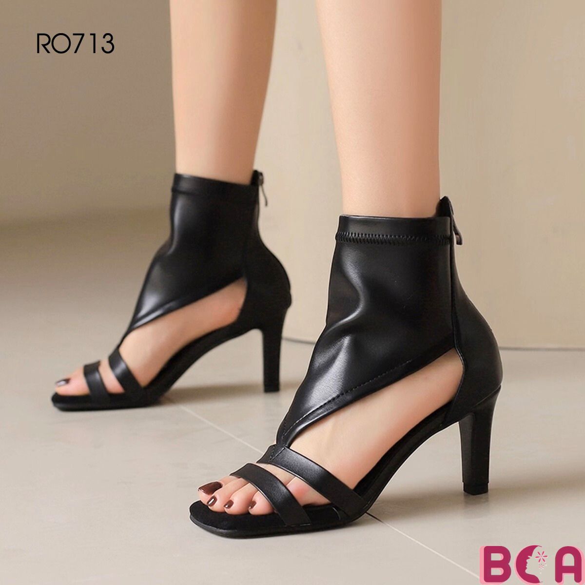 [CÁ TÍNH + SANG TRỌNG] Giày Bốt Kết Hợp Cao Gót RO713 ROSATA Tôn Dáng Nổi Bậc Ở Tất Cả Bữa Tiệc Nào