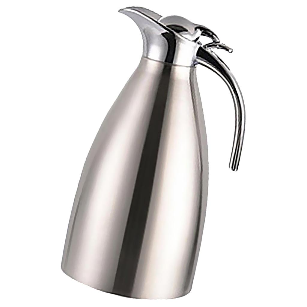 Cold Thermal Carafe Bottle 1.5L Flask Pot For Coffee Tea Water Silver